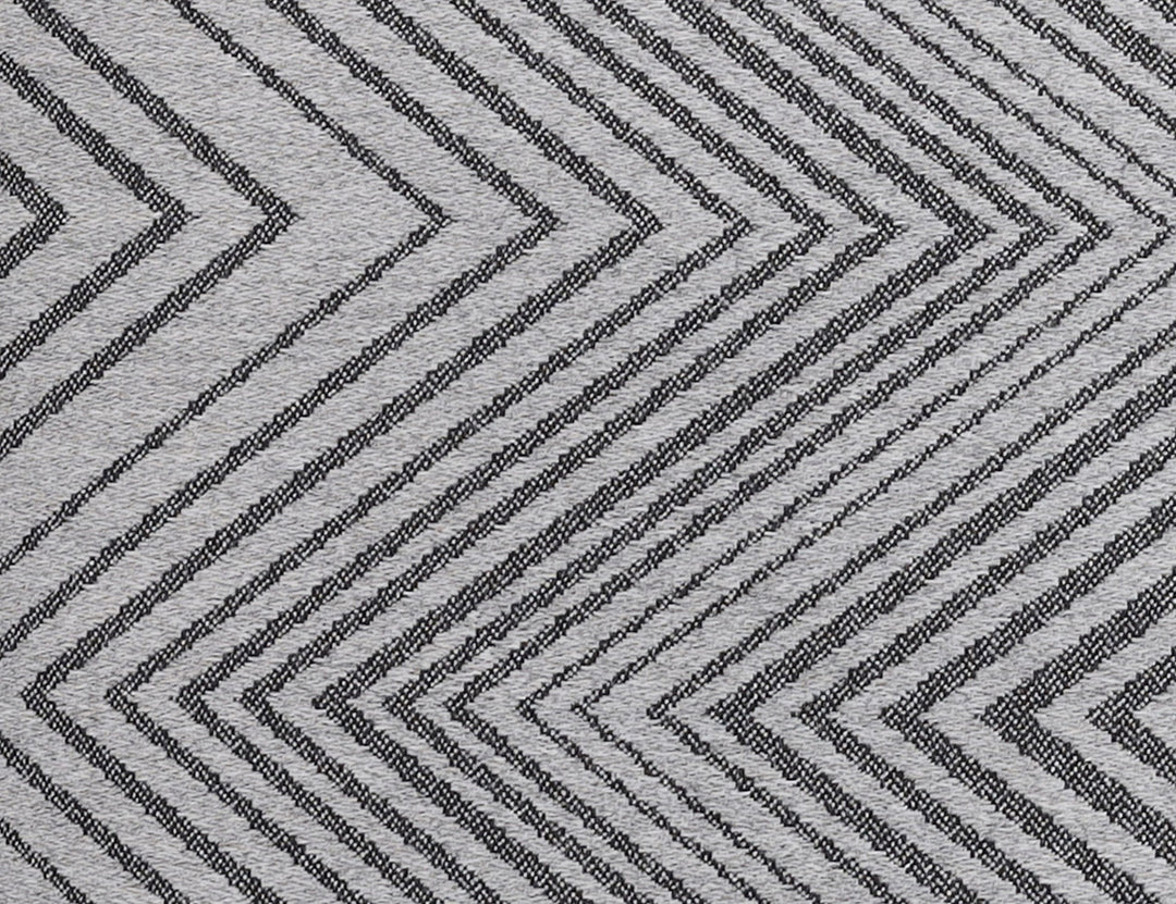 Whisper Outdoor Scatter Cushion 45 x 45cm Acrylic, Colour: Zigzag Grey,