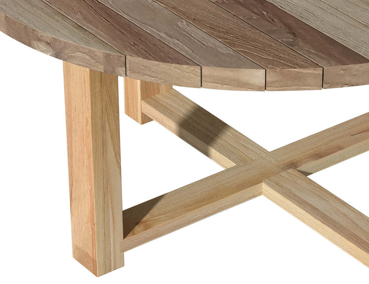 Oasis Teak Round Dining Table 150cm, ,