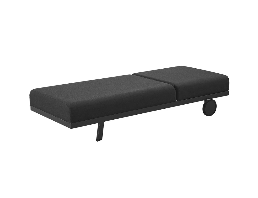 Plover Sunbrella Sun Lounger, Colour: Grey,