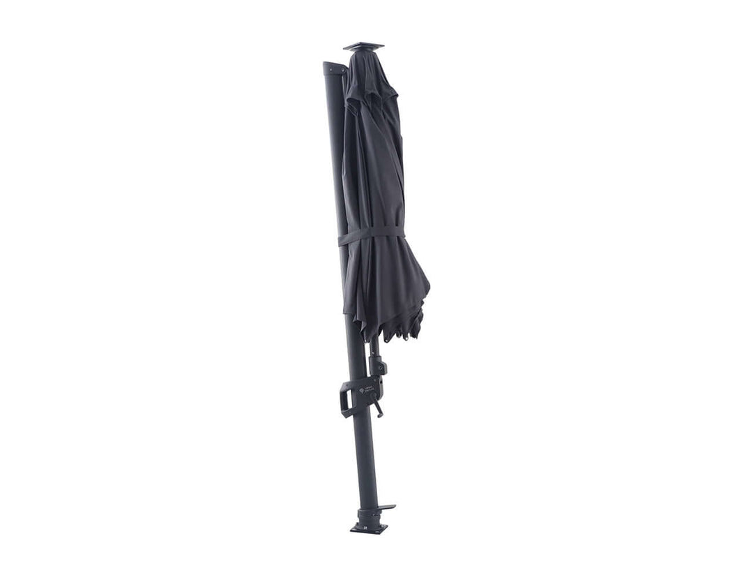 Alabaster 3m Round Cantilever Umbrella, Colour: Dark Grey,