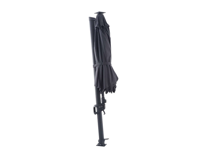 Alabaster 3m Round Cantilever Umbrella, Colour: Dark Grey,