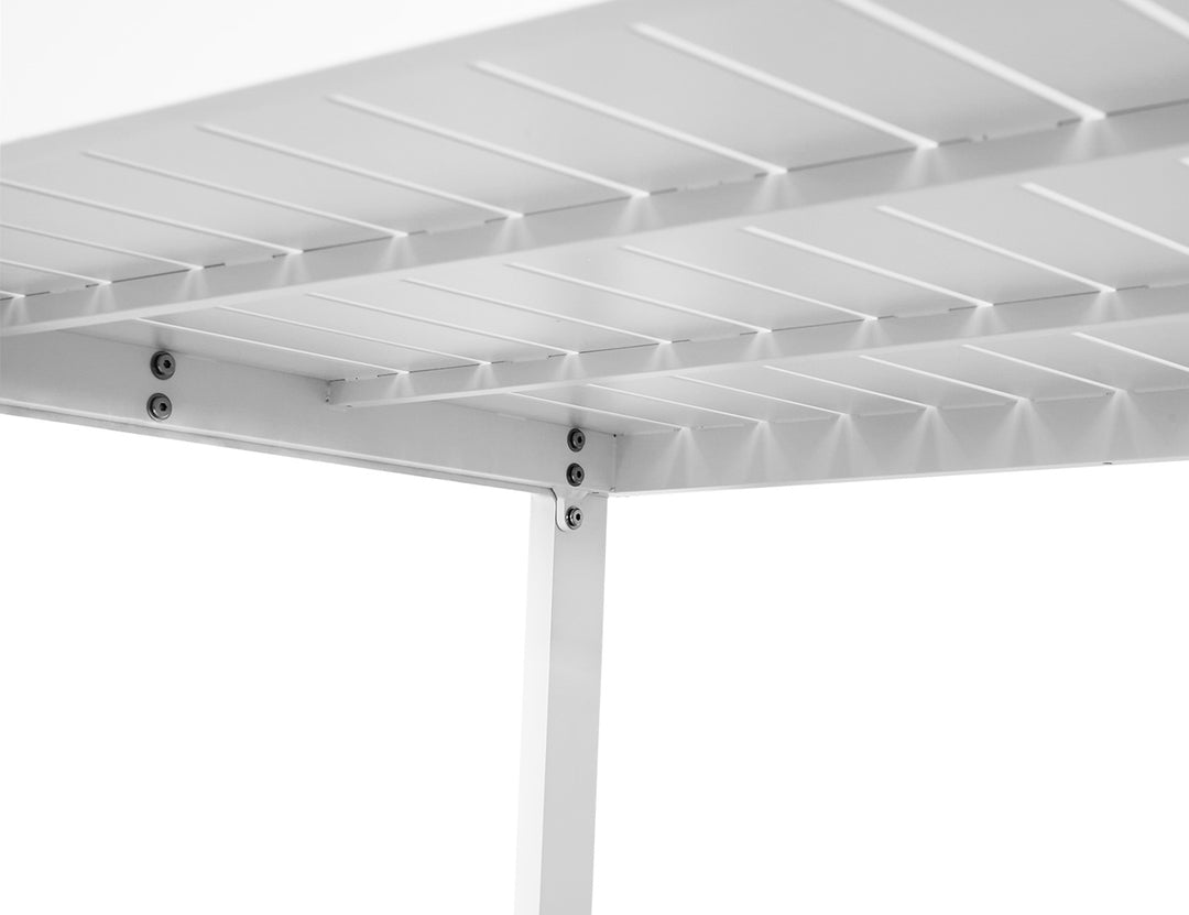 Stratus Outdoor Aluminium Bar Leaner Table, Size: 120cm, Colour: White