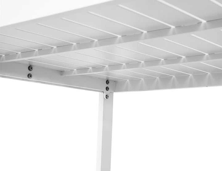 Stratus Outdoor Aluminium Bar Leaner Table, Size: 120cm, Colour: White