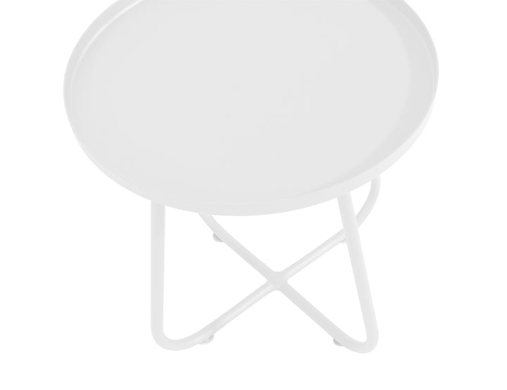Petrel Aluminium Outdoor Side Table, Colour: White,