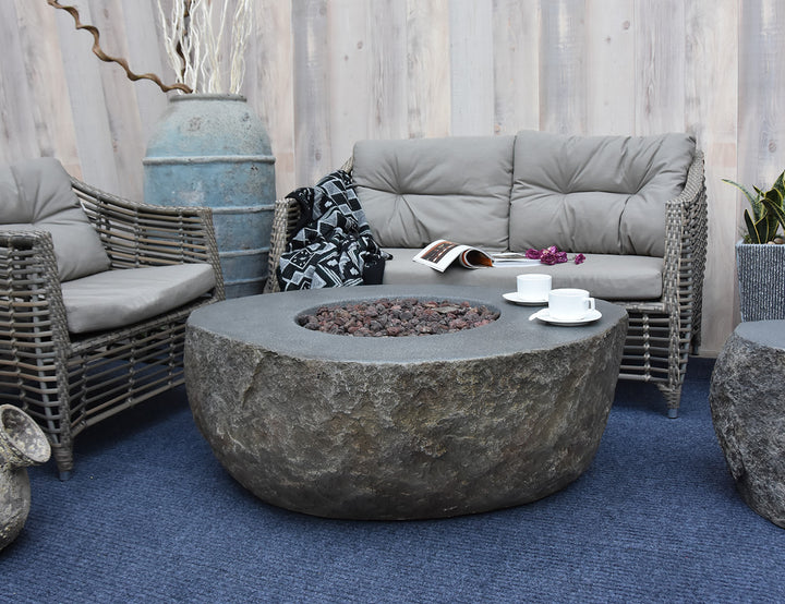Boulder Outdoor Lpg Gas Fire Pit Table, ,