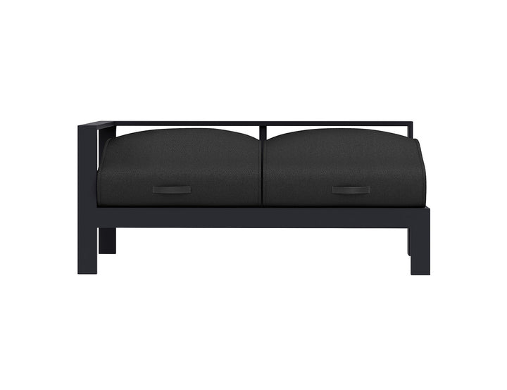 Sandpiper 2.0 Outdoor Sectional Right Arm Loveseat, Colour: Charcoal Grey,