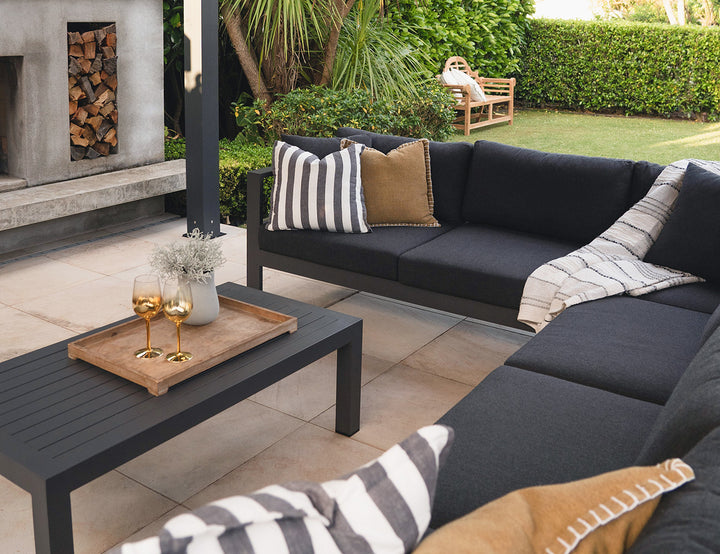 Sandpiper 2.0 Outdoor Corner Sofa Set - 3PCS, Colour: Grey,