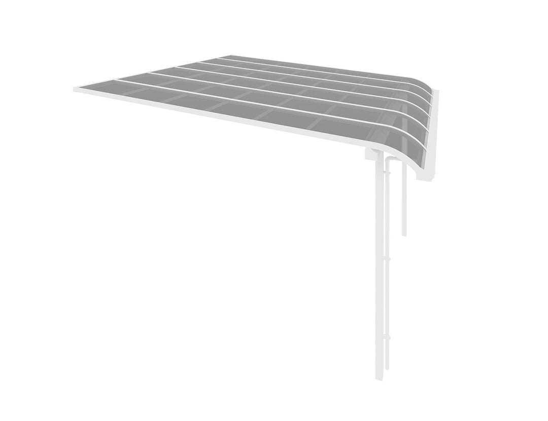 Country Premier Patio Cover, Size: 4 x 4m, Colour: White - Light Grey