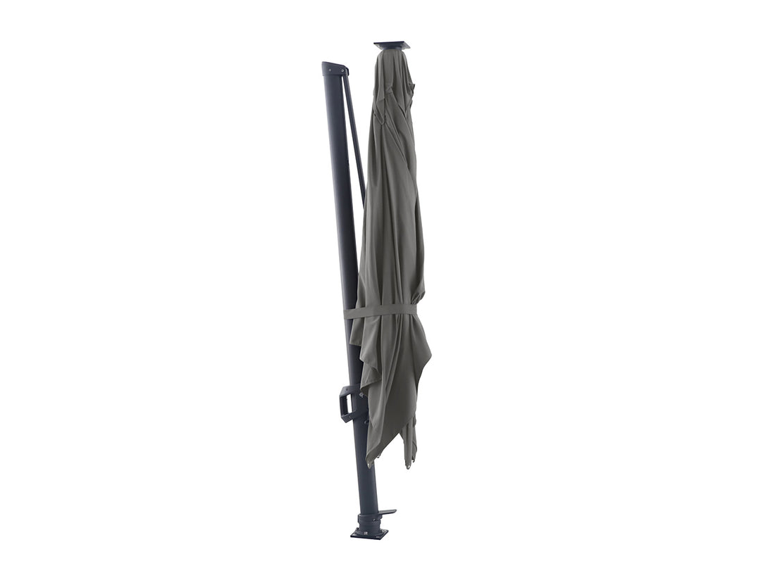 Agave 3m Square Cantilever Umbrella, Colour: Black,
