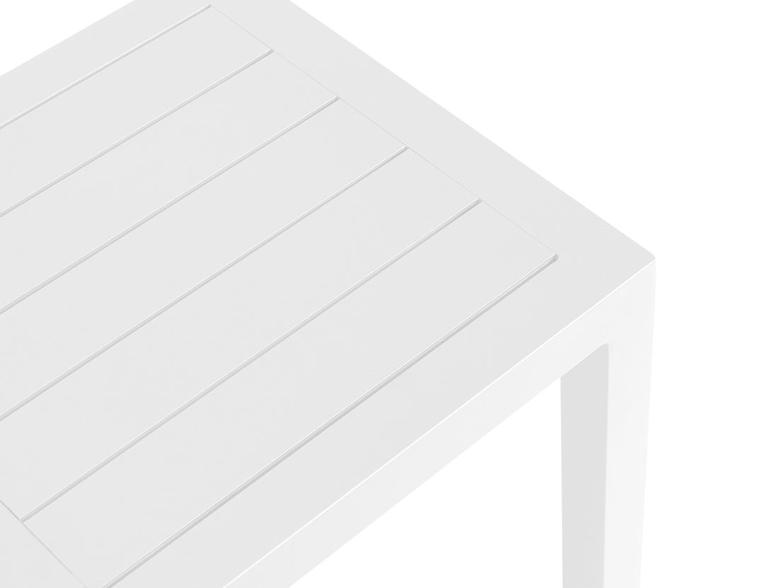 Heron Aluminium Outdoor Side Table, Colour: White,