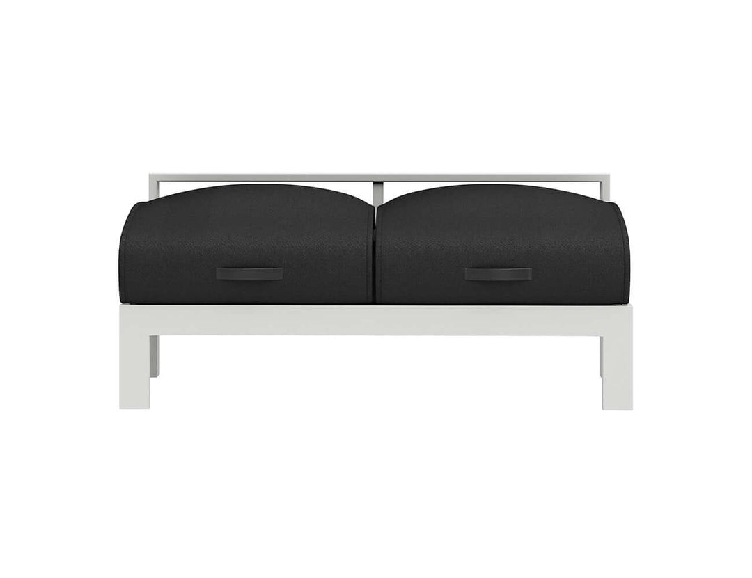 Sandpiper 2.0 Outdoor Armless Loveseat, Colour: Grey,