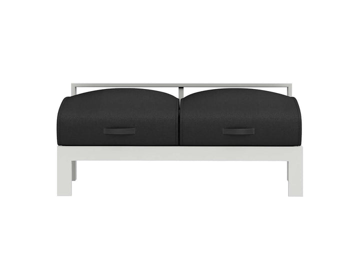 Sandpiper 2.0 Outdoor Armless Loveseat, Colour: Grey,