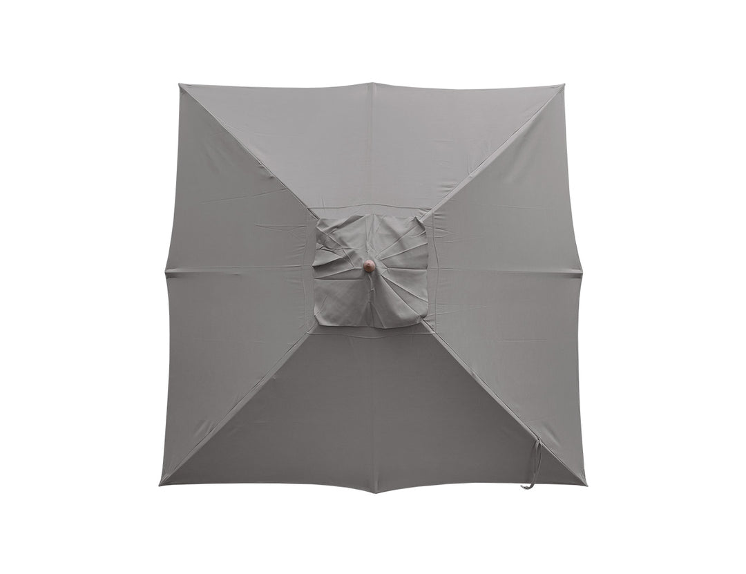 Nile 3.5m Sunbrella Square Market Umbrella, Colour: Black,