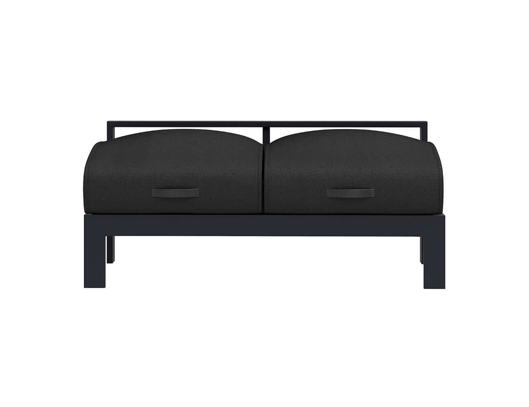 Sandpiper 2.0 Outdoor Armless Loveseat, Colour: Grey,