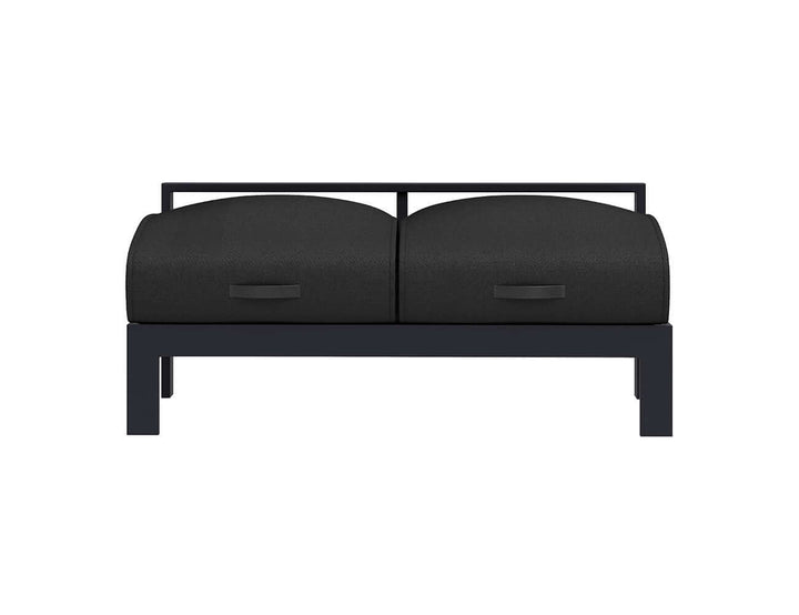 Sandpiper 2.0 Outdoor Armless Loveseat, Colour: Grey,