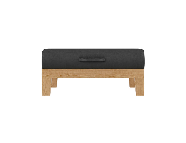 Newport Teak Outdoor Ottoman, ,