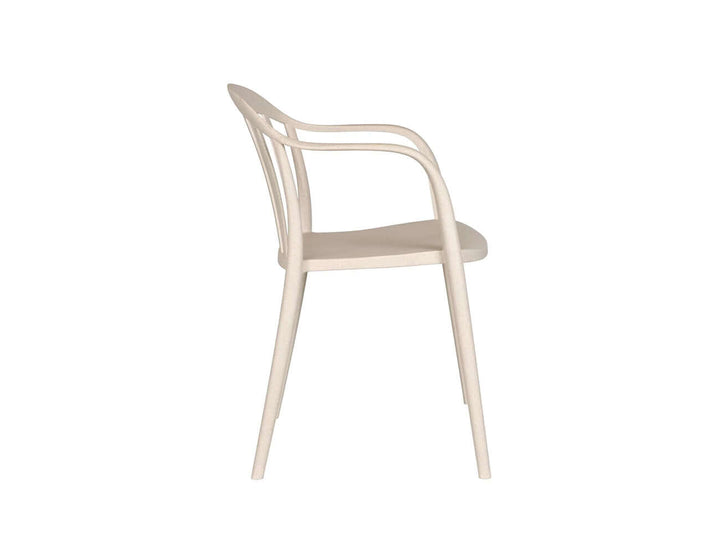 Alice Outdoor Dining Chair, Colour: Beige,
