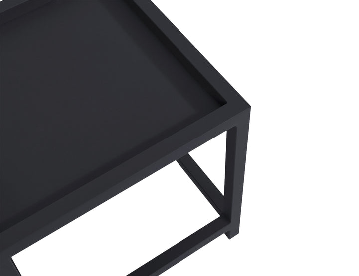 Florican Aluminium Outdoor Side Table, Colour: Grey,