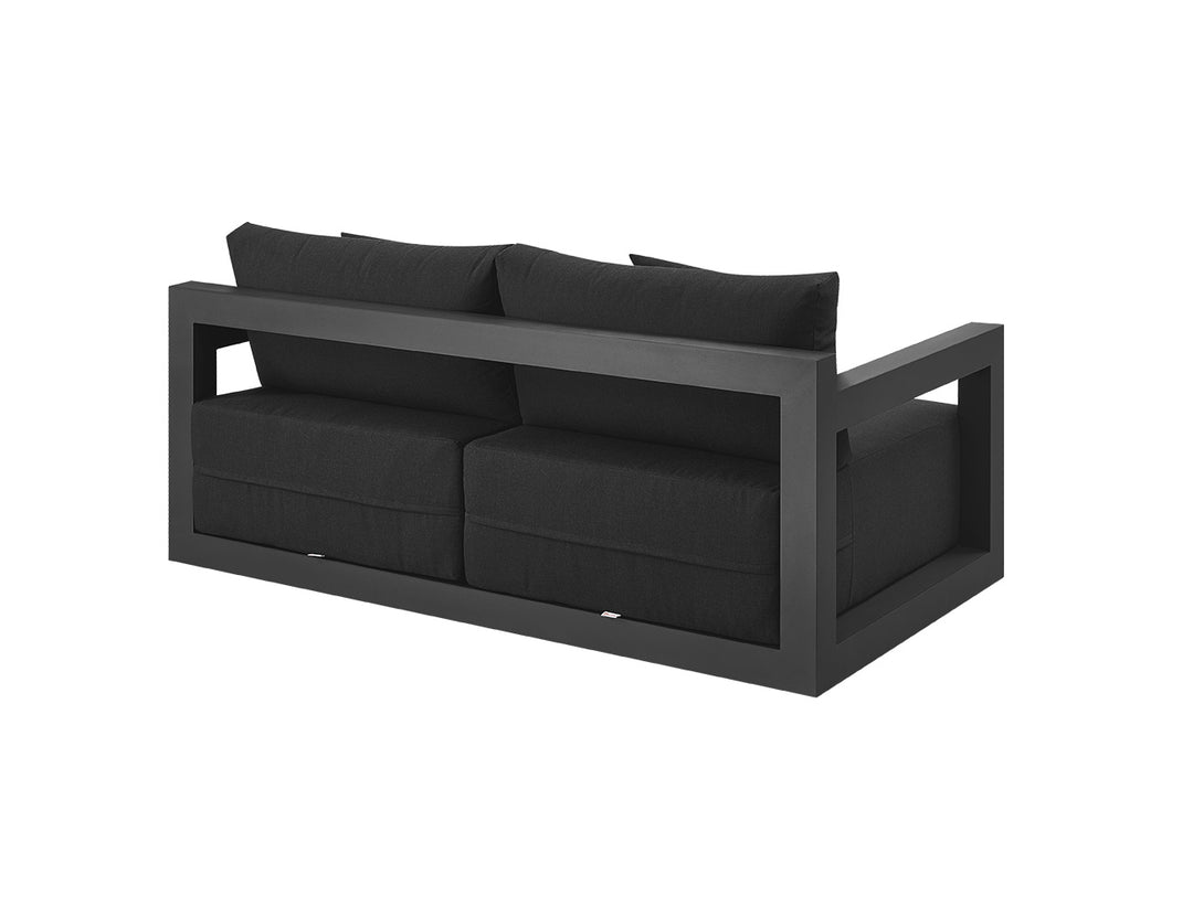 Ibis 2.0 Oversized Outdoor Loveseat, Colour: Grey Frame / Grey Fabric,