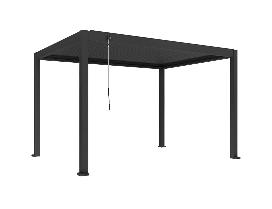 Atlantic Manual Freestanding Louvre Roof, Size: 3 x 3m, Colour: Black