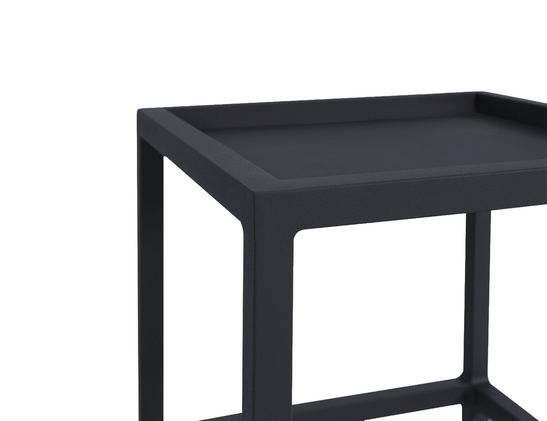 Florican Aluminium Outdoor Side Table, Colour: Grey,