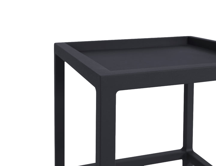 Florican Aluminium Outdoor Side Table, Colour: Grey,