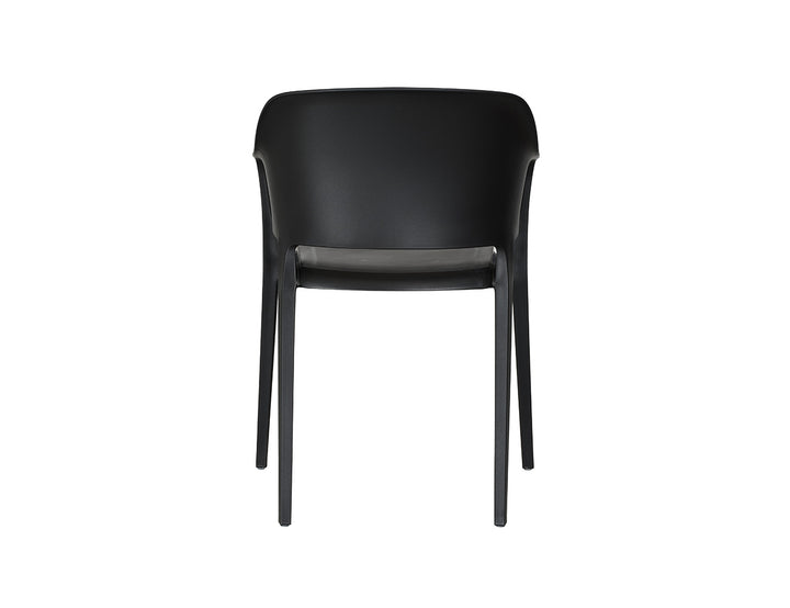 Anna Outdoor Patio Dining Armchair, Colour: Black,