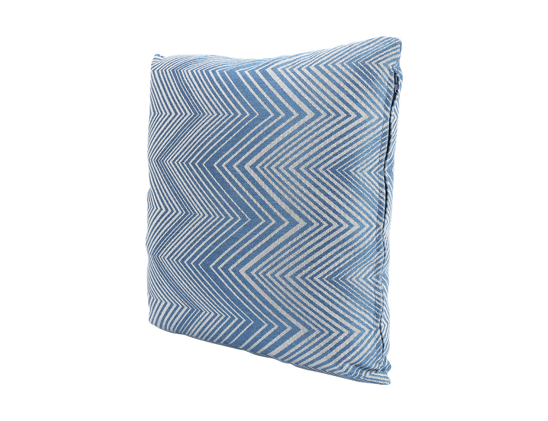 Whisper Outdoor Scatter Cushion 45 x 45cm Acrylic, Colour: Zigzag Blue,