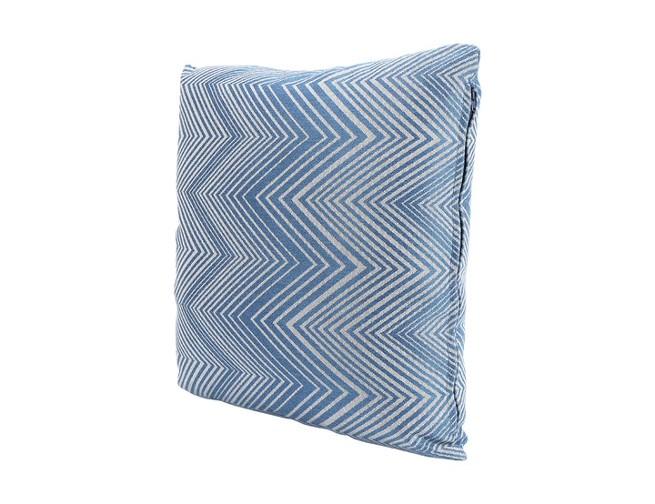 Whisper Outdoor Scatter Cushion 45 x 45cm Acrylic, Colour: Zigzag Blue,