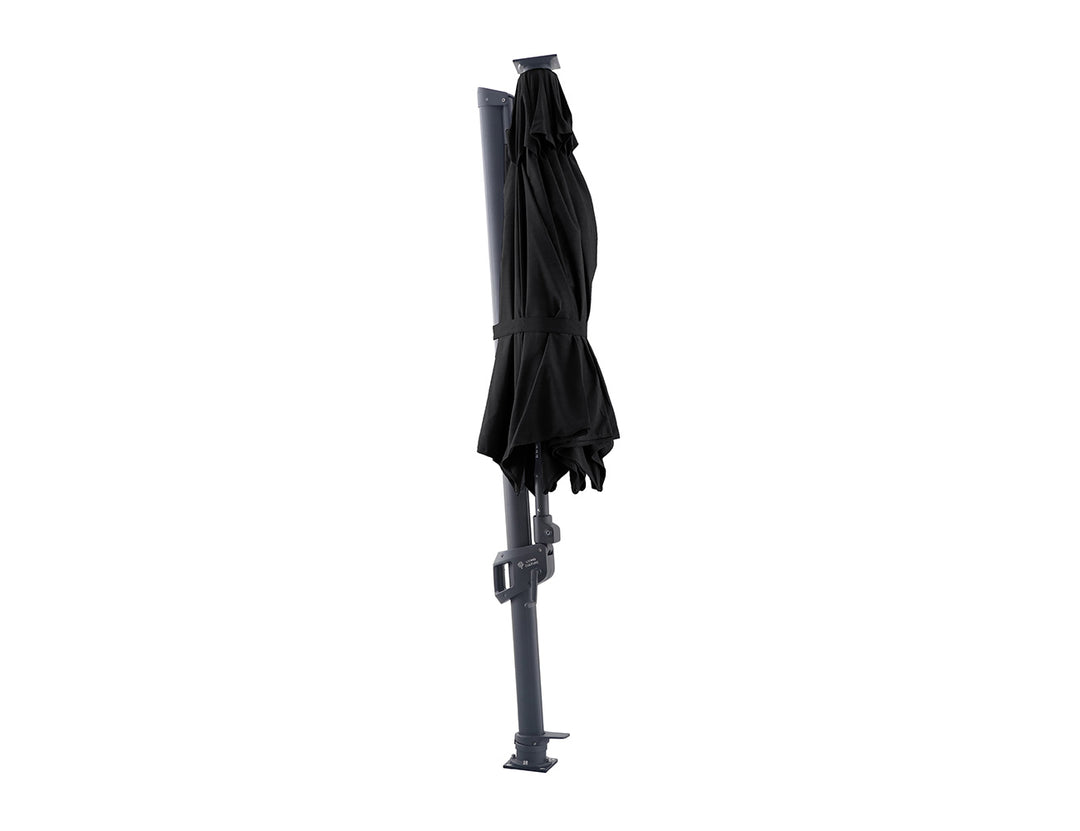Agave 3m Round Cantilever Umbrella, Colour: Black,