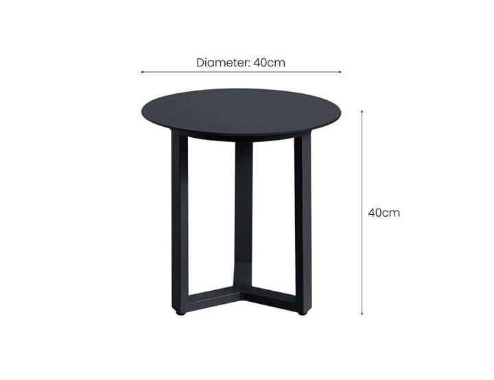 Grebe Outdoor Coffee Table, Colour: Grey,