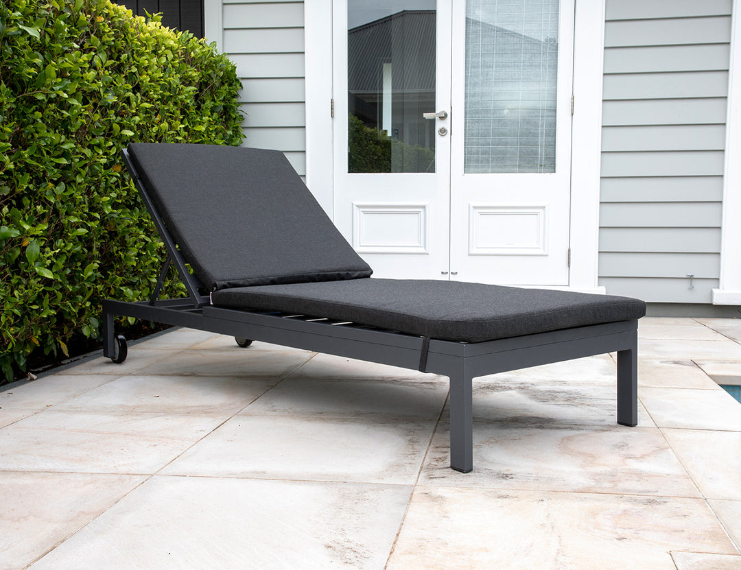 Condor Sunbrella Sun Lounger, Colour: Grey,