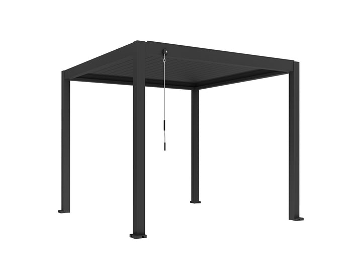 Atlantic Manual Freestanding Louvre Roof, Size: 3 x 3m, Colour: Black