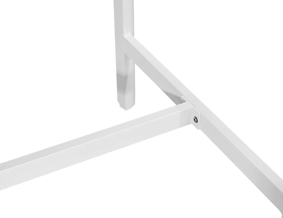 Stratus Outdoor Aluminium Bar Leaner Table, Size: 120cm, Colour: White