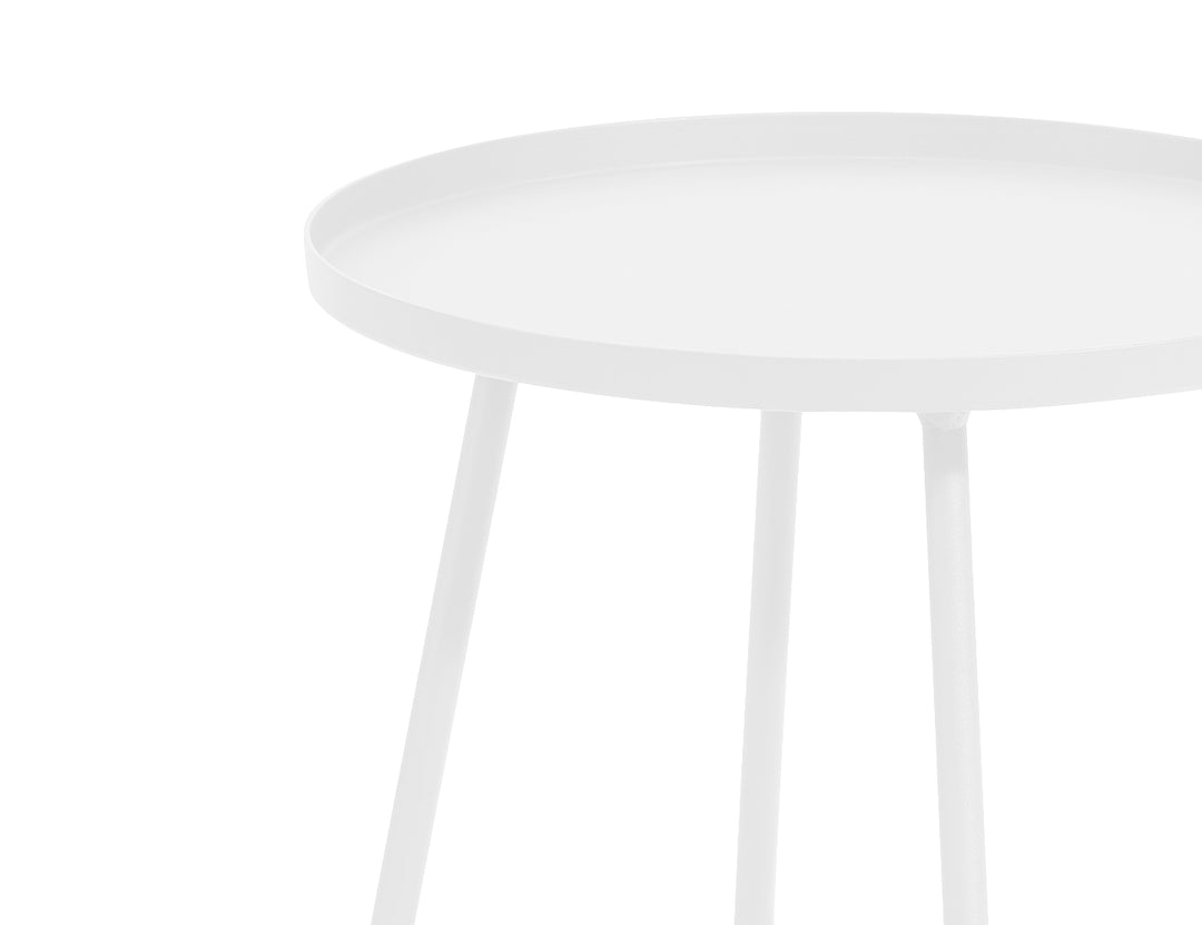 Petrel Aluminium Outdoor Side Table, Colour: White,