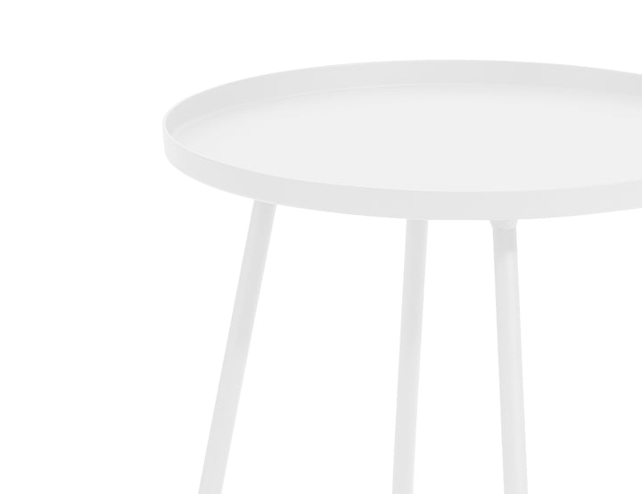 Petrel Aluminium Outdoor Side Table, Colour: White,