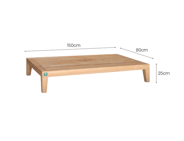 Malibu Teak Outdoor Coffee Table, ,