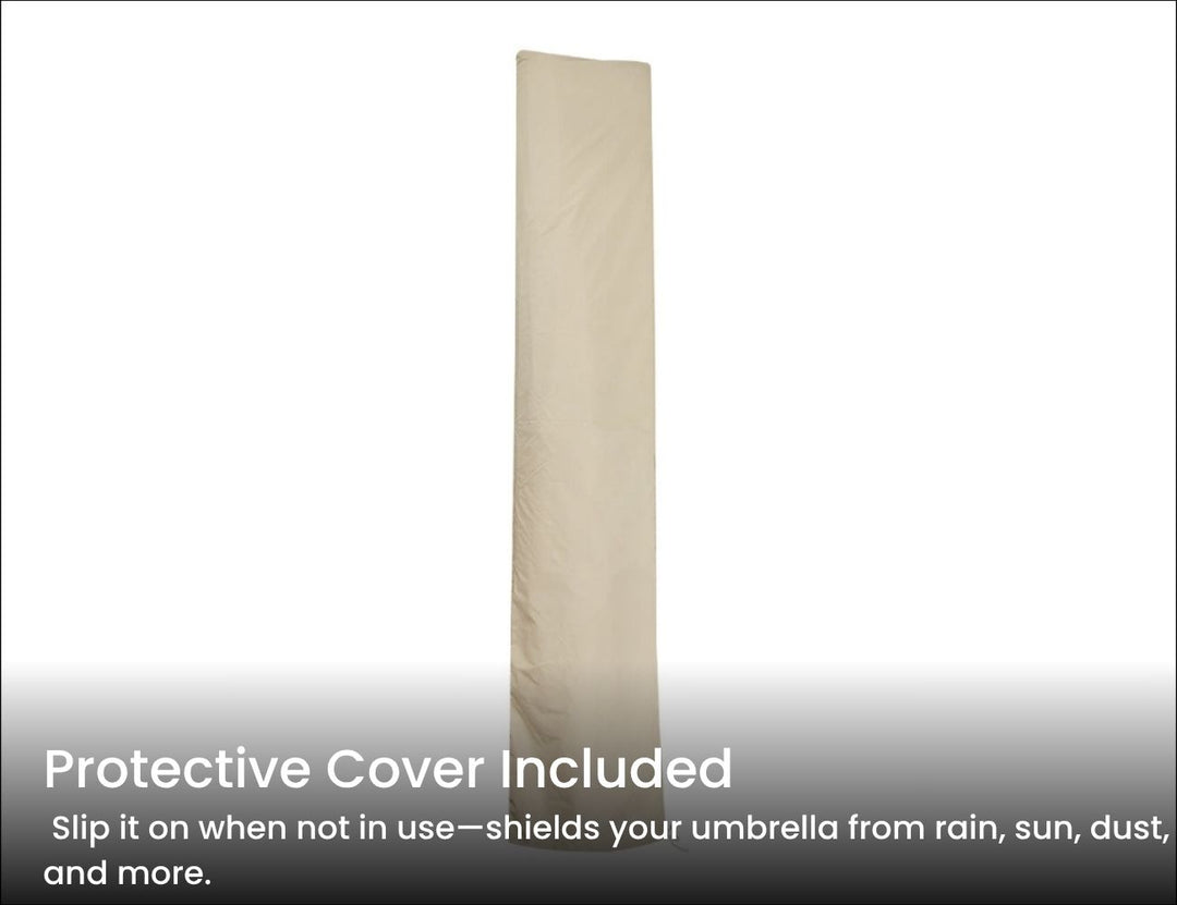Alabaster 3m Square Cantilever Umbrella