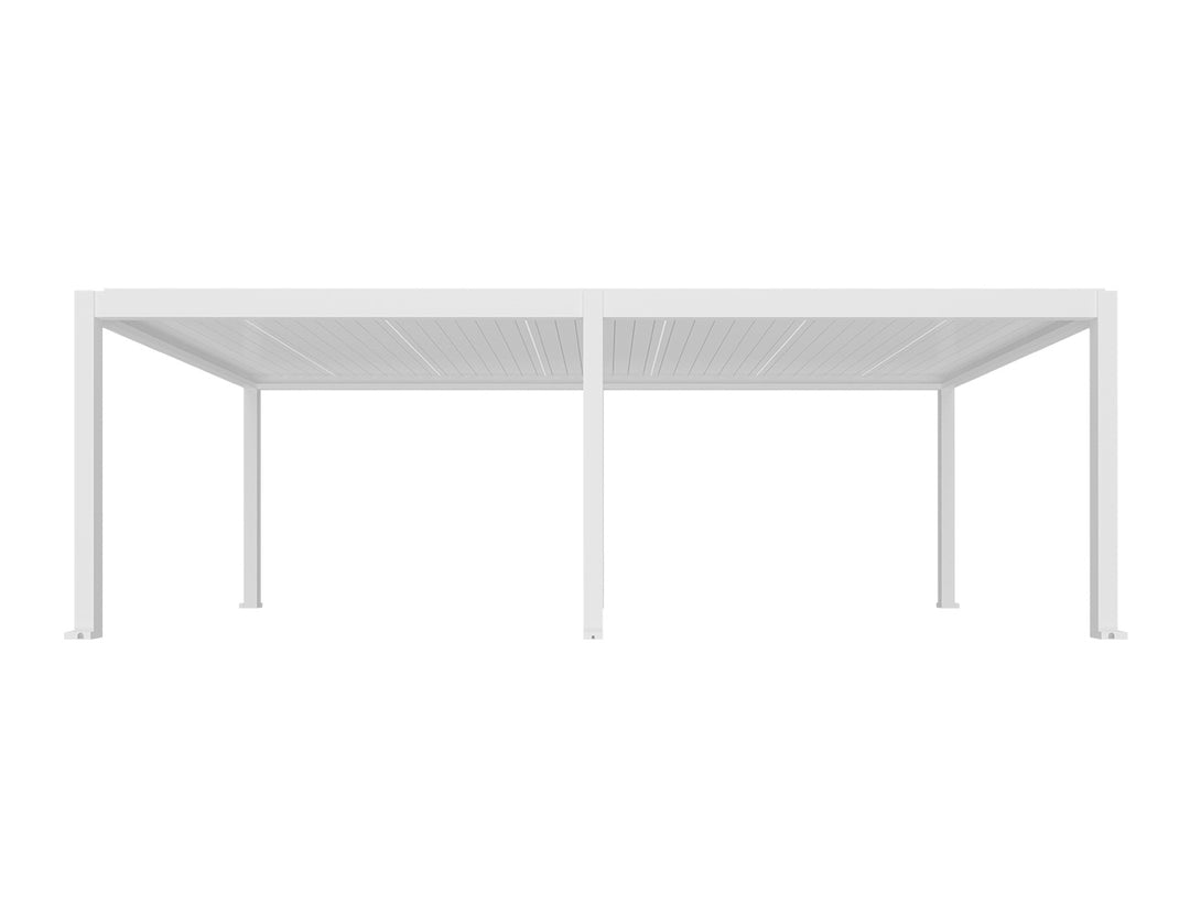 Tasman Motorised Freestanding Louvre Roof, Size: 8 x 4m, Colour: White