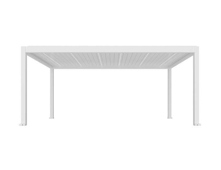 Tasman Motorised Freestanding Louvre Roof, Size: 5 x 3m, Colour: White