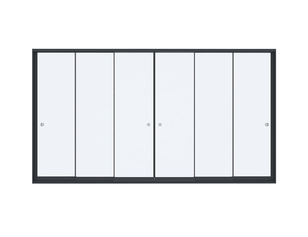 Frameless Glass Sliding Door For Pacific Wall Mounted Pergola