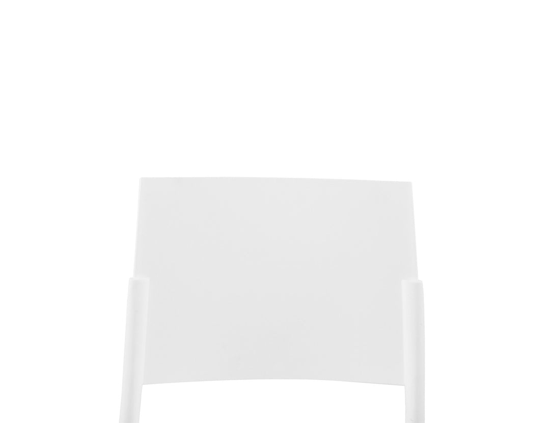 Elsa Outdoor Dining Armless Chair, Colour: White,