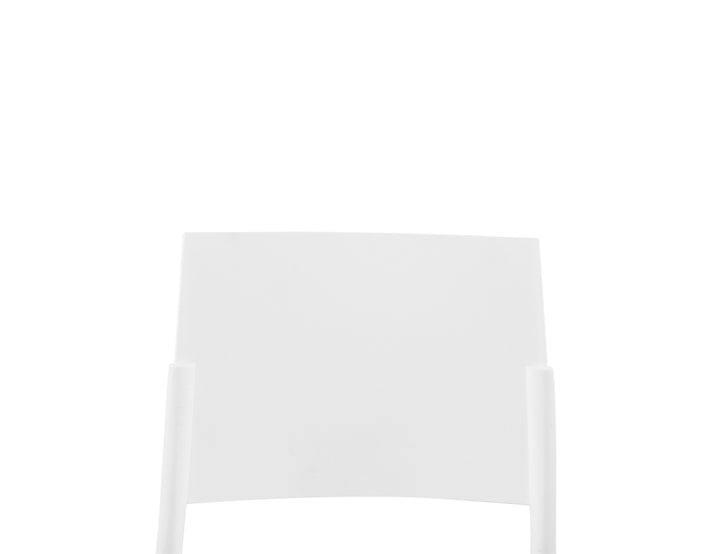 Elsa Outdoor Dining Armless Chair, Colour: White,
