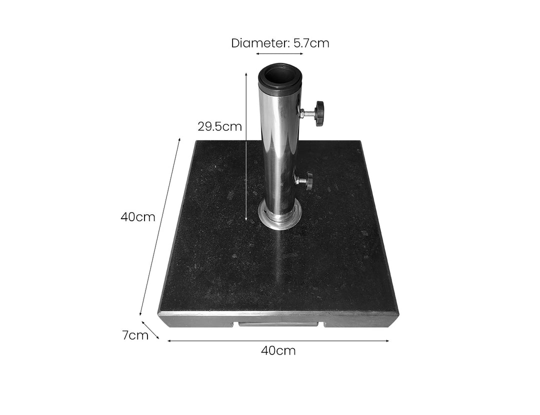 30kg Granite Base - Black, ,