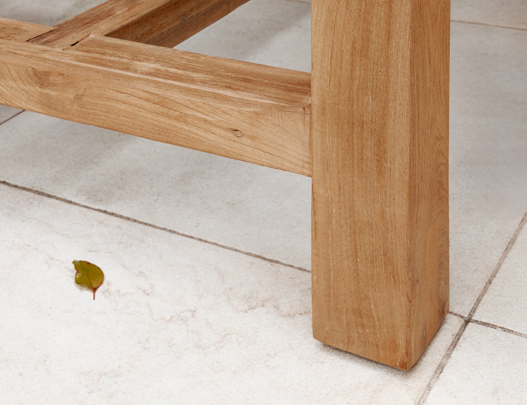 Teak Rectangular Counter Height Table, ,