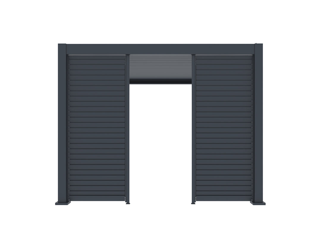 Waihi&Hahei Pergola Shutter Wall, Size: 0.894m, Colour: Charcoal