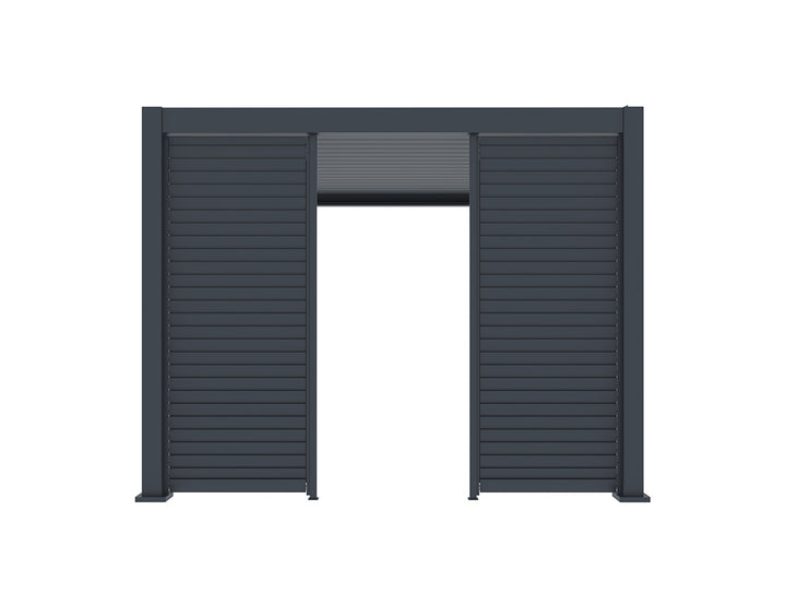 Waihi&Hahei Pergola Shutter Wall, Size: 0.894m, Colour: Charcoal