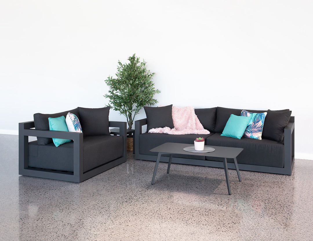 Ibis 2.0 Outdoor Armchair, Colour: Grey Frame / Grey Fabric,