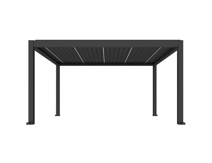 Tasman Motorised Freestanding Louvre Roof, Size: 5 x 3m, Colour: Black