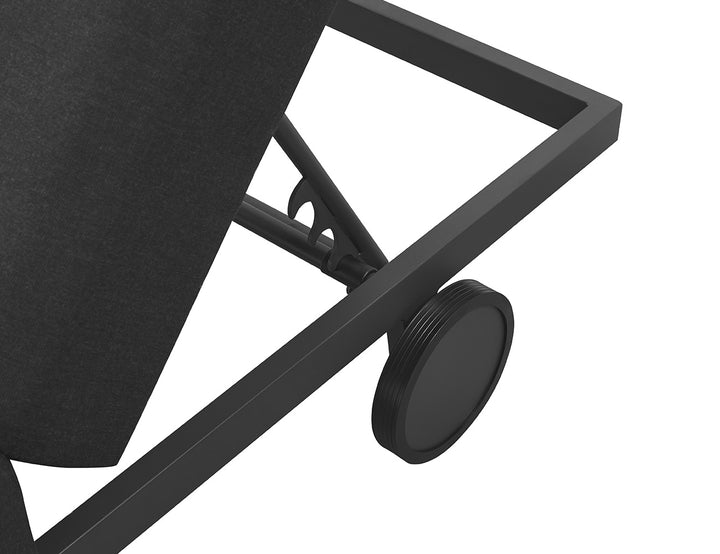 Plover Sunbrella Sun Lounger, Colour: Grey,